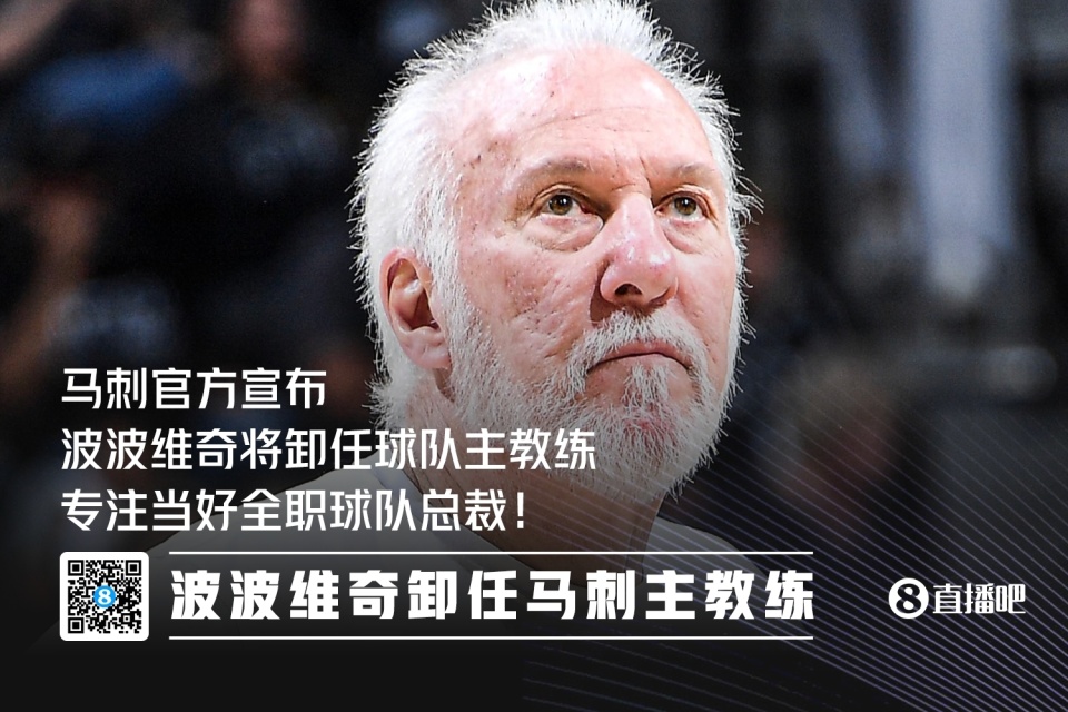 狂人波波维奇荣获“最佳主教练”奖项